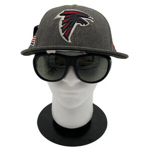 New Era Hat 59 FIFTY Mens Size 7 3/4 Gray NFL Atlanta Falcons Fitted Cap